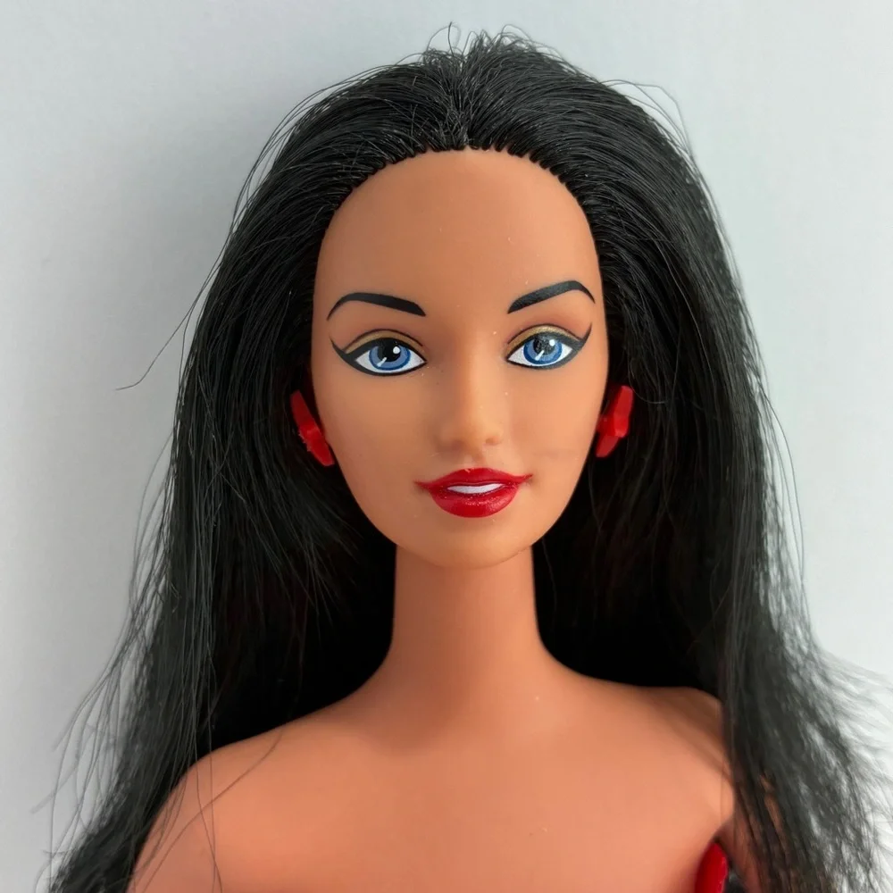 Vintage Barbie Wonder Woman Doll 2003 - Generation Girl Lara Face - Flaws